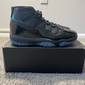 Jordan 11 Gamma Black with Blue Jumpman 
Brand New